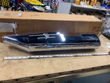 Vance Hinee Left Side Monster Slip on Oval Muffler Heat Shield Harley Touring FL