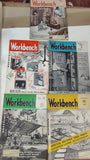 Vintage Workbench Magazines 1958-1959 Lot of 5 Woodworking DIY Plans