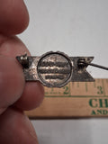 WWII Sterling Silver Army Navy E Award Pin Vintage Production Excellence Badge