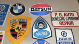 18 Vtg Car Patches-Porsche VW Peugeot BMW Jeep Datsun Volvo Saab Pan'59 '69 AM