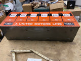 Vtg GM Delco Remy Service Parts Cabinet Sign Display Gas Oil Memorabilia Adverti