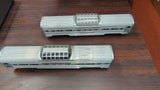 Lionel Postwar O Gauge Aluminum Silver Range Vista Dome Passenger Cars Lot of 2