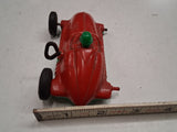 Vintage Louis Marx & Co. Wind-Up Hard Plastic Race Car — For Parts or Repair