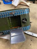 Vintage U.S. Army M-125 Tin Tank Toy Wakasoto Japan 50's Litho Parts repair