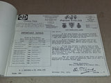 1930 AJS R Models Motorcycle Illustrated Spare Parts List Manual BMS Reprint
