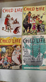 Vintage Child Life Magazine Lot of 9 Issues 1954 Complete Run Spanning Year