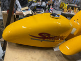 Yellow Chrome Paint set Harley Sportster 883 1200 2001 GAs TAnk fenders OEM nice
