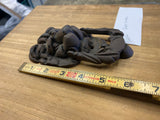 Cast Iron Lion Head Door Knocker Ring Rustic Vintage Style 6 Inch Goth Victorian