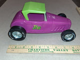 Vtg 1960s Nylint Ford Roadster Jalopy Hot Rod Pressed Steel Toy Car Purple Nice!