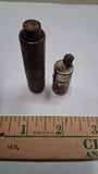 Lot of 2 Vintage 1940s Lipstick Trench Petrol Lighters – Rex & Weston Ball-O-Fli