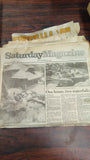 Vintage Pittsburgh Newspaper & Magazine Lot 1982 Football Local History Comics