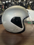 Harley Jet II 3/4 motorcycle helmet metallic silver MEDIUM