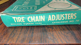 Vintage B-Line Rubber Tire Chain Adjusters & Monkey Link Repair Lot 1940s w Box