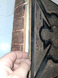 1900 Victorian Family Bible AJ Holman Parallel Leather Metal Clasps Apocrypha