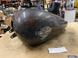 Harley Gas Fuel Tank Gauntlet Gray metallic Charcoal badges Street Road Glide