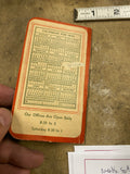 1933 Advertising Booklet Calendar Sharps Needles Threader Vtg Advertising pgh pa
