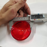 1973-1985 Harley Super Glide Dyna Softail Sportster Flat Red Turn Signal Lens