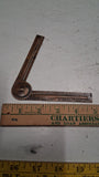 Vintage 1928 Keystone Solid Copper Adjustable Parallel Rule Bevel Protractor
