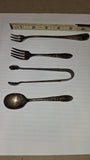 Vintage Silverplate Flatware Lot 4pc - Oneida White Orchid and Warren SP Co