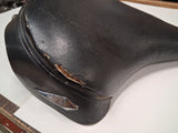 Vintage Harley Davidson 4-Rib Police Solo Seat Pan Studded Skirt Panhead FL
