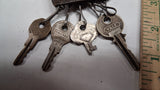 Vintage Steerhide Leather Key Case w Yale Chicago ILCO Briggs Stratton Keys