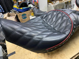 Corbin Indian Chief Seat w Backrest red trim 2014^ Touring Wide Comfort motorcyc