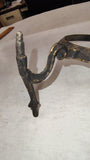 Antique Victorian Cast Iron Swing Arm Oil Kerosene Lamp Wall Holder Sconce 5.25"