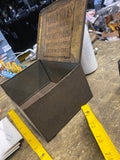 Vintage Manila Sticks Wooden Cigar Tin Box Collectible Tobacco Humidor Teens!