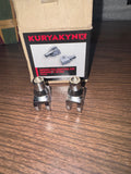 Kuryakyn chrome tapered foot peg adapters Kawasaki and Suzuki MOTORCYCLES