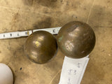 Harley Shovelhead Vtg Accessory Brass Trim Balls Grips Axle Covers Panhead Bed 9
