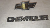 Vintage Chevy Cav/Blazer Bowtie Grille Emblem & Chevrolet Script Nameplate 82-85