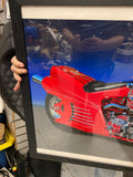 Arlen Ness Framed Signed Custom Harley Motorcycle Chopper Art Print 50/300 2015