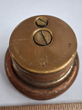Vintage 1950s United Copper Brass Table Lighter Set Pat 2723547 Made in USA Desk