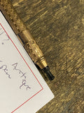 Vintage Gold? Plated? Retractable Fountain Dip Pen Victorian Antique Nib Retract