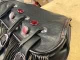 FLSTS Heritage Softail Springer Leather Saddle Bag Red Trim Harley Softail OEM!