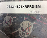 Xtreme Machine Front Motorcycle Brake Rotor Disc Black Carrier 0133-1801XRPRS-BM