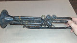 Antique 1915 Frank Holton Bb Silver-Plated Trumpet – 0 1/2 Large Bore – Chicago