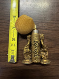 vintage Rococo-style ormolu perfume atomizer from the mid-20th century 1950s