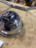 Vtg Bates KD Headlight 5 3/4 Chopper Old Skool Bottom mount Nice Wide Glide 70's