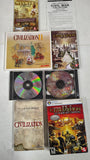 Sid Meiers Civilization PC Game Lot Civ II III IV Beyond the Sword CivCity Rome