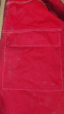 Vintage 1960s NYNCO Zipper Hooded Canvas Active Worker Jacket Khaki Red