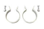 Stainless Steel Exhaust Clamp Set Harley Panhead 1948-1965