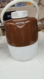 Vintage Coleman 1 Gallon Picnic Water Jug Cooler Butternut Brown White USA