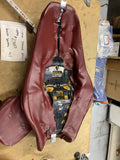 Custom Diamond Stitch Seat & Sissybar pad Harley Sportster 07+ 883 1200 red maro