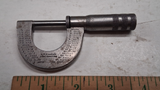 120 Yr Old Starrett No 201 1 Inch Micrometer 3-Band Knurling 1897 Pat Decimal