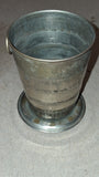 Antique 1897 Scovill Collapsible Brass Pocket Cup Pat Feb 23 97 Travel Camping