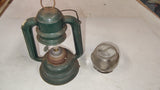 Vintage Linemar Toys Japan Battery Operated Green Metal Railroad Lantern 1950s