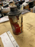 Black Silk Stove Polish Advertising Tin Can JL Prescott Vintage Collectible 40's