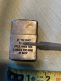 Zippo Vietnam War 1963 Lighter Tank Division US army Soldier Field Gear Engraved