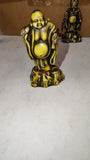 Vintage Japanese Celluloid Seven Lucky Gods Figurines & Barrel Cart Set